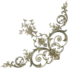 Rococo Floral Corner STL for CNC Carving