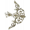 Rococo Floral Corner STL for CNC Carving