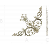 Rococo Floral Corner STL for CNC Carving