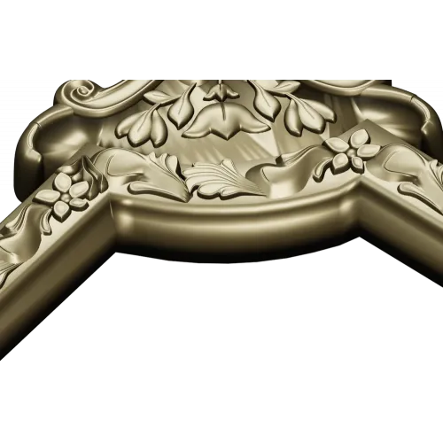 Угловой декоративный картуш - 3D модель STL для ЧПУ