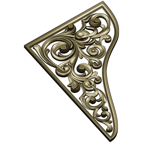 Рокайльный уголок - 3D модель STL для ЧПУ
