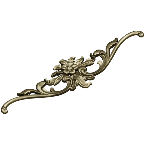 Rococo Floral Cartouche STL 3D Model for CNC