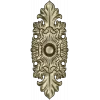 Gilded Acanthus Rosette Decorative Plaque STL