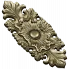 Gilded Acanthus Rosette Decorative Plaque STL