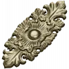 Gilded Acanthus Rosette Decorative Plaque STL