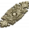 Gilded Acanthus Rosette Decorative Plaque STL