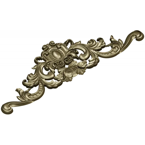 Rococo Cartouche STL 3D Model for CNC Milling