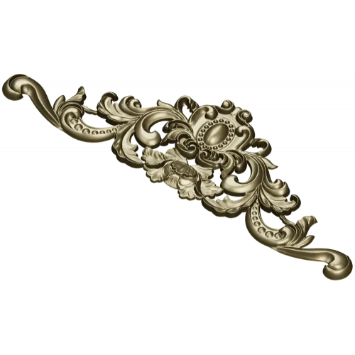 Rococo Cartouche STL 3D Model for CNC Milling