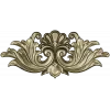 Acanthus Shell Cartouche STL for CNC