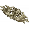 Acanthus Shell Cartouche STL for CNC