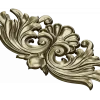 Acanthus Shell Cartouche STL for CNC