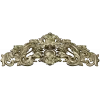 Baroque Twin-Lion Cartouche - STL model for CNC