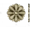 Classic Floral Rosette STL for CNC Milling