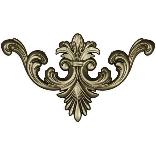 Baroque Acanthus Cartouche - STL 3D model for CNC carving