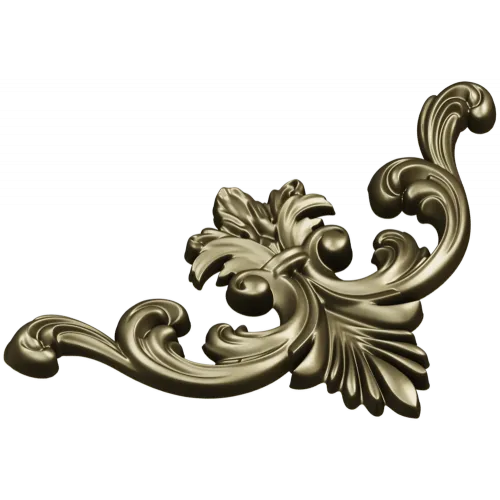 Baroque Acanthus Cartouche - STL 3D model for CNC carving