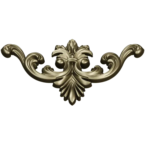 Baroque Acanthus Cartouche - STL 3D model for CNC carving