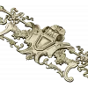 Baroque Cartouche 3D STL for CNC Router