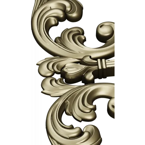 Baroque Acanthus Corner STL