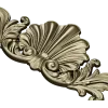 Shell & Acanthus Central Ornament - 3D STL for CNC