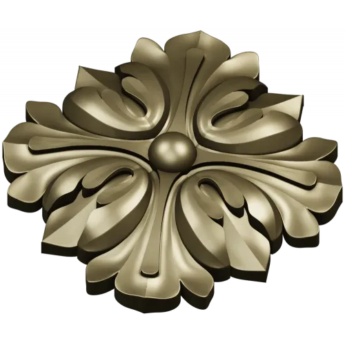 Флоральный медальон - 3D модель STL для ЧПУ