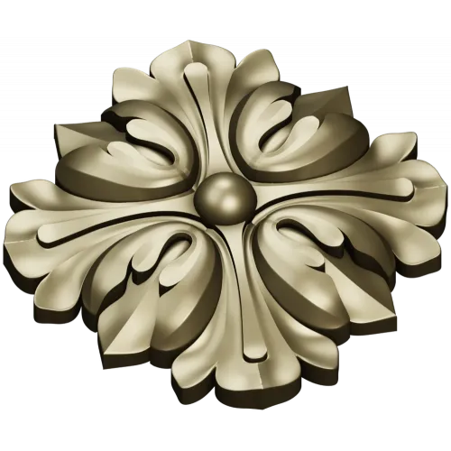 Флоральный медальон - 3D модель STL для ЧПУ