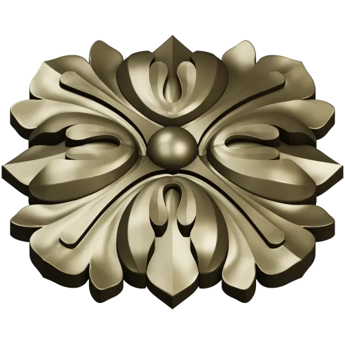 Флоральный медальон - 3D модель STL для ЧПУ