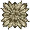 Ornate Floral Rosette - STL 3D Model for CNC Carving
