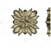 Ornate Floral Rosette - STL 3D Model for CNC Carving