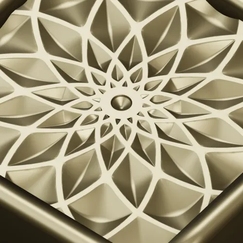 Golden Mandala Panel