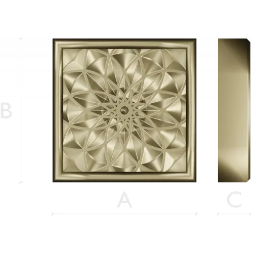 Golden Mandala Panel