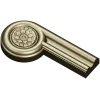 Fluted Rosette Terminal - STL 3D model for CNC