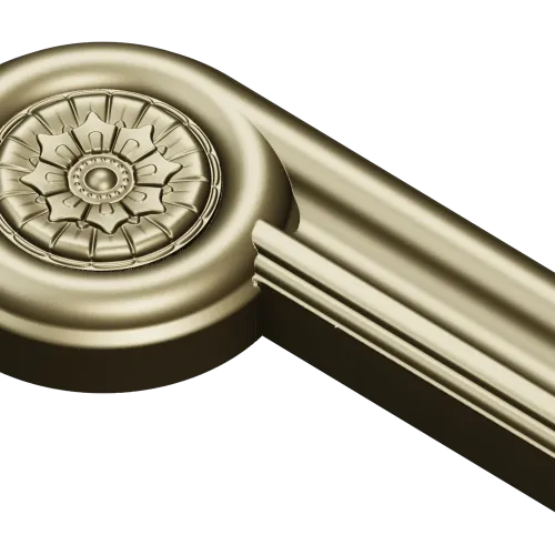Fluted Rosette Terminal - STL 3D model for CNC