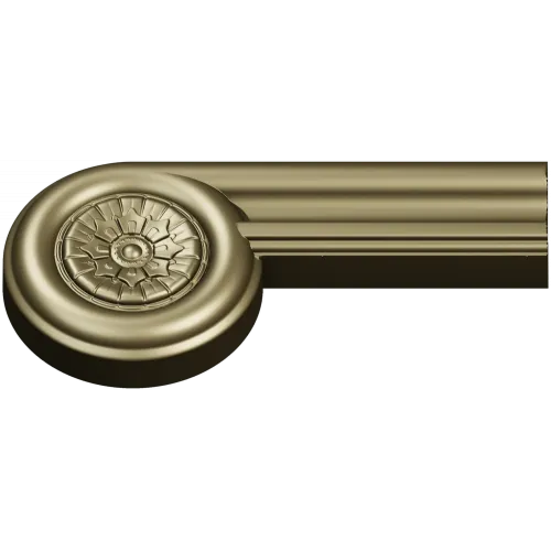 Fluted Rosette Terminal - STL 3D model for CNC