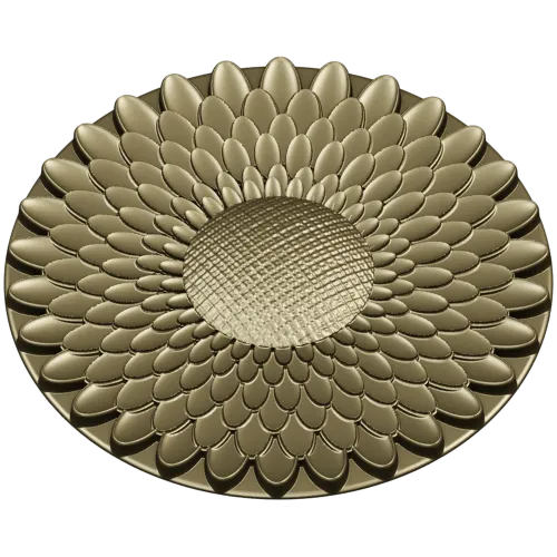 Sunflower Rosette - High-Relief STL 3D Model for CNC