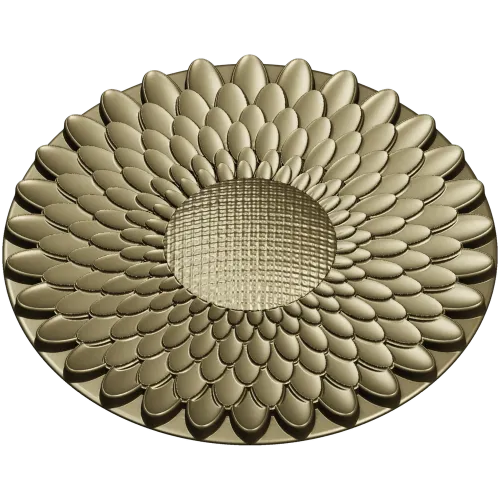 Sunflower Rosette - High-Relief STL 3D Model for CNC
