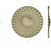 Sunflower Rosette - High-Relief STL 3D Model for CNC