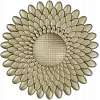 Sunburst Rosette 3D STL for CNC
