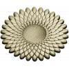 Sunburst Rosette 3D STL for CNC