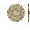 Sunburst Rosette 3D STL for CNC