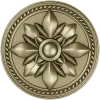 Regal Fleur Rosette - decorative round rosette STL for CNC milling