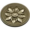 Regal Fleur Rosette - decorative round rosette STL for CNC milling
