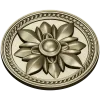 Regal Fleur Rosette - decorative round rosette STL for CNC milling
