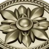 Regal Fleur Rosette - decorative round rosette STL for CNC milling