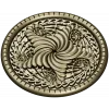Spiral Acanthus Rosette STL 3D model for CNC