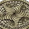 Spiral Acanthus Rosette STL 3D model for CNC