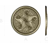 Spiral Acanthus Rosette STL 3D model for CNC