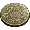 Декоративный круглый медальон с растительным орнаментом - STL для ЧПУ