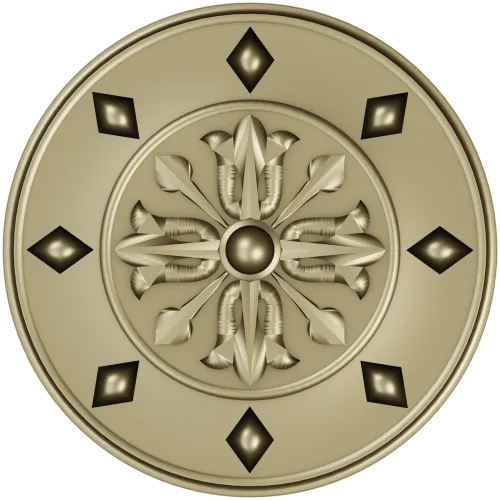 Aurelian Rosette - high-detail STL 3D model for CNC carving