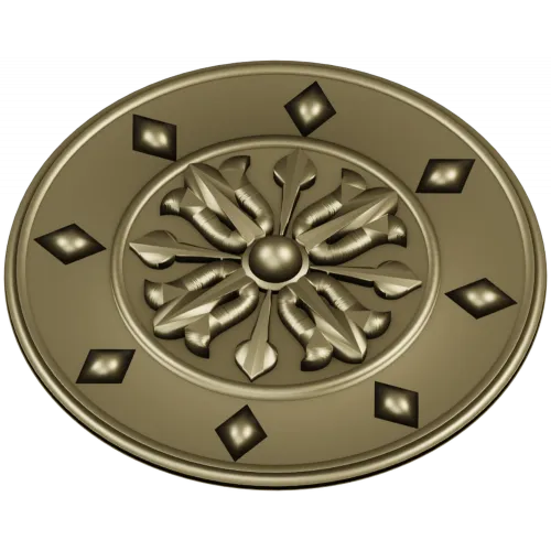 Aurelian Rosette - high-detail STL 3D model for CNC carving