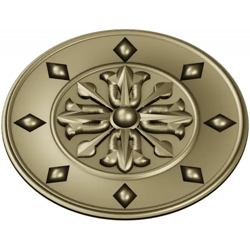 Aurelian Rosette - high-detail STL 3D model for CNC carving